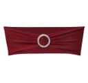 vidaXL Stuhlschleifen-Set 25x Stretch Bordeaux Diamant-Schnalle Bild 2