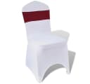 vidaXL Stuhlschleifen-Set 25x Stretch Bordeaux Diamant-Schnalle Bild 4