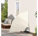 vidaXL Sonnenschirm Faltbarer Balkonfächer Creme 140x140 cm Bild 3