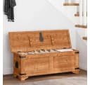 vidaXL Aufbewahrungsbox Truhe Raues Holz Bild 1