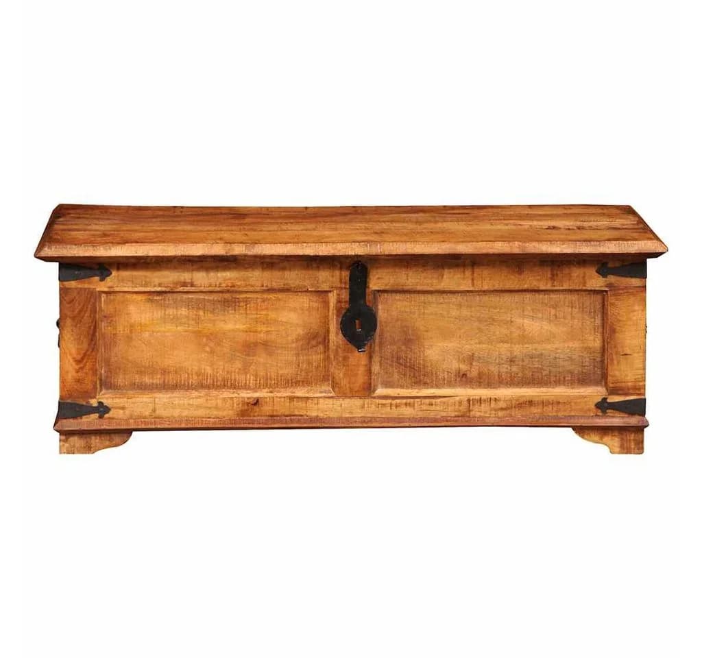 vidaXL Aufbewahrungsbox Truhe Raues Holz - Bild 4