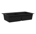 vidaXL Granitspüle Einbauspüle Doppelbecken Schwarz Bild 4
