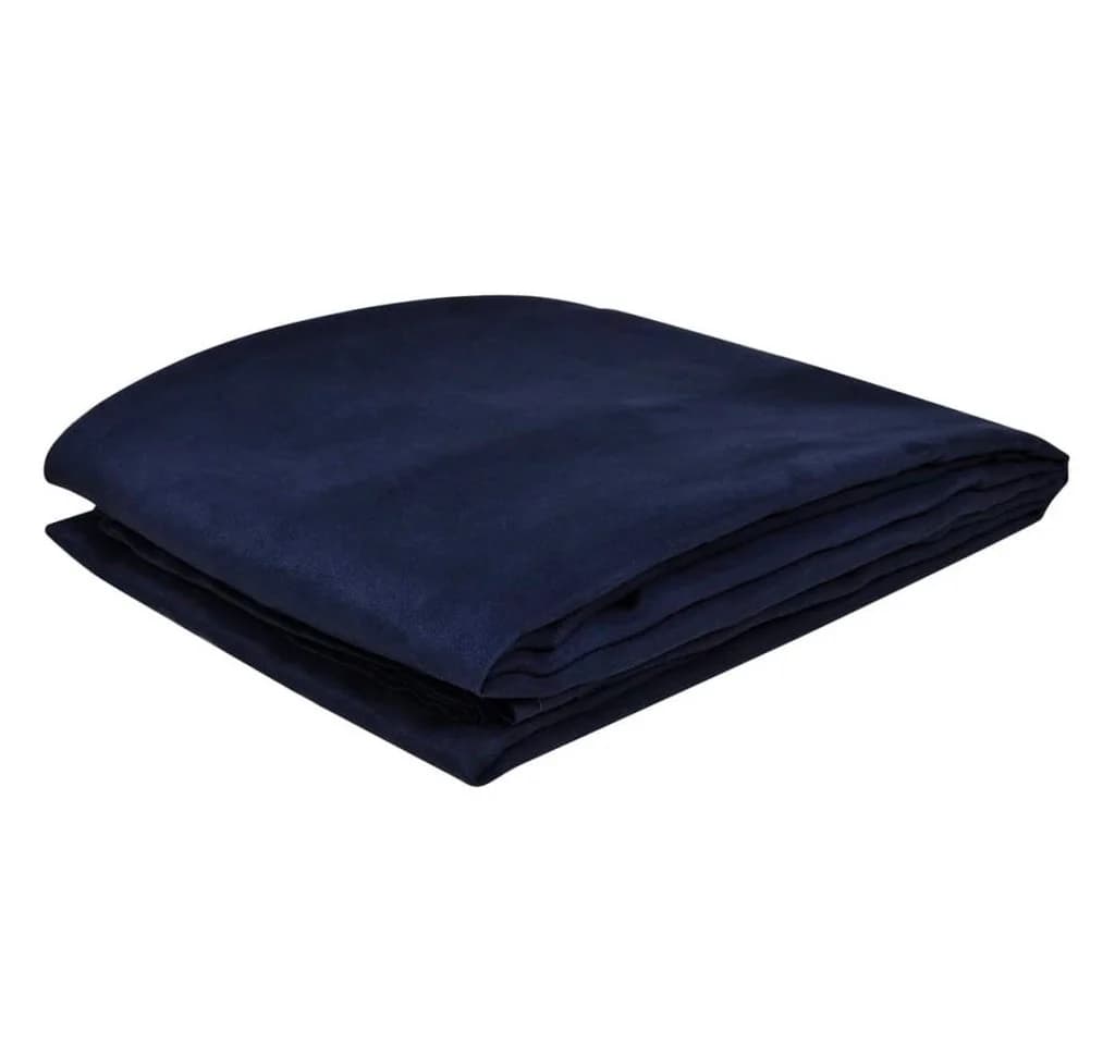 vidaXL Sofaüberwurf Micro-Suede Marineblau 140x210 cm