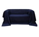 vidaXL Sofaüberwurf Micro-Suede Marineblau 140x210 cm Bild 2