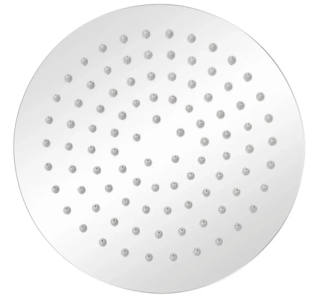 vidaXL Regenduschkopf Edelstahl 20 cm Rund Silber