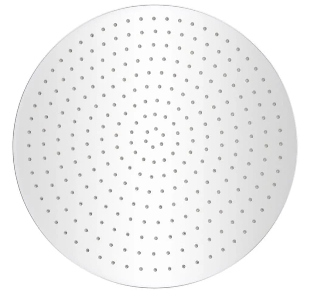 vidaXL Regenduschkopf Edelstahl 50 cm Rund Silber
