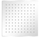 vidaXL Regenduschkopf Edelstahl 20x20 cm Quadratisch Silber Bild 1