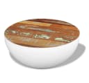vidaXL Couchtisch Schalenform Altholz Massiv Bild 2