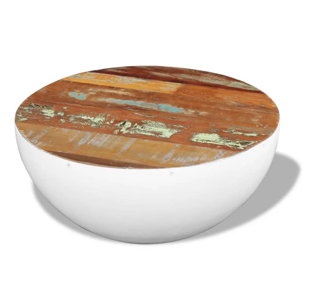 vidaXL Couchtisch Schalenform Altholz Massiv - Bild 2