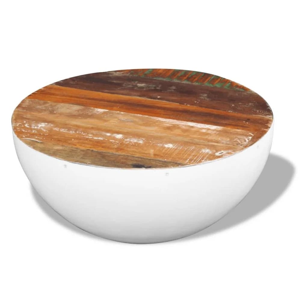 vidaXL Couchtisch Schalenform Altholz Massiv - Bild 3
