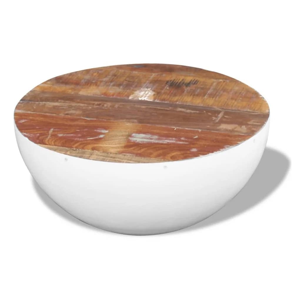 vidaXL Couchtisch Schalenform Altholz Massiv - Bild 4