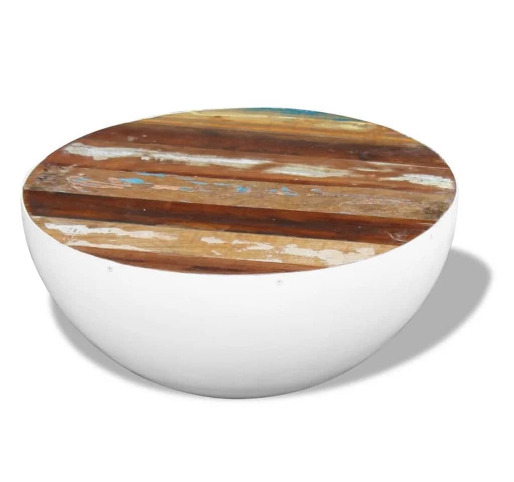 vidaXL Couchtisch Schalenform Altholz Massiv - Bild 5