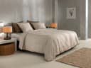 Bettwäsche ZO HOME Lino Sandy-Beige 100% Baumwolle Bild 1