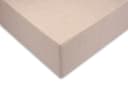 ZO HOME Spannbettlaken Lino 100% Baumwolle Leinenlook Beige Bild 2