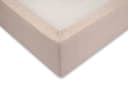 ZO HOME Spannbettlaken Lino 100% Baumwolle Leinenlook Beige Bild 3