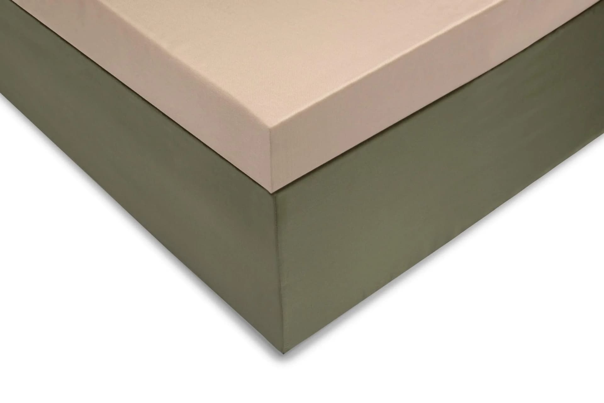 Spannbettlaken ZO HOME Satinado Beige Mako-Satin