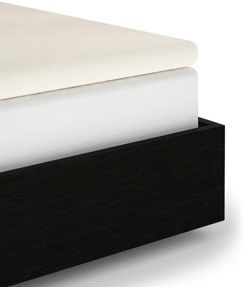 Spannbettlaken HECKETT & LANE Elementi Topper Mako-Satin 100% Baumwolle
