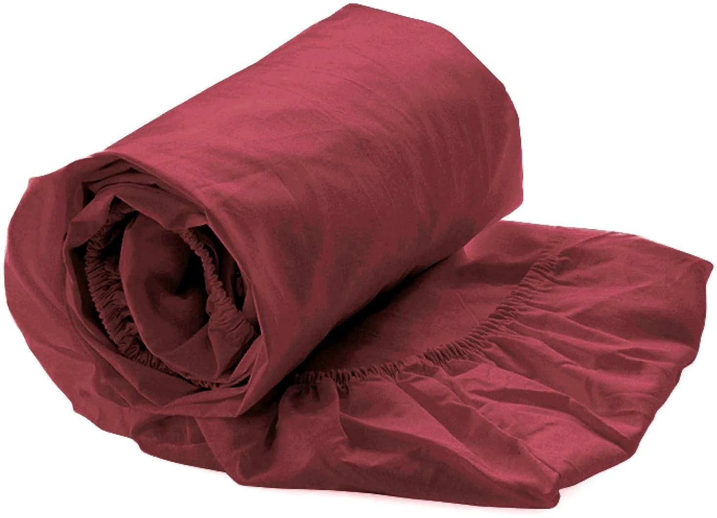 Spannbettlaken HECKETT & LANE Yellow Spannbetttuch Percale Rot