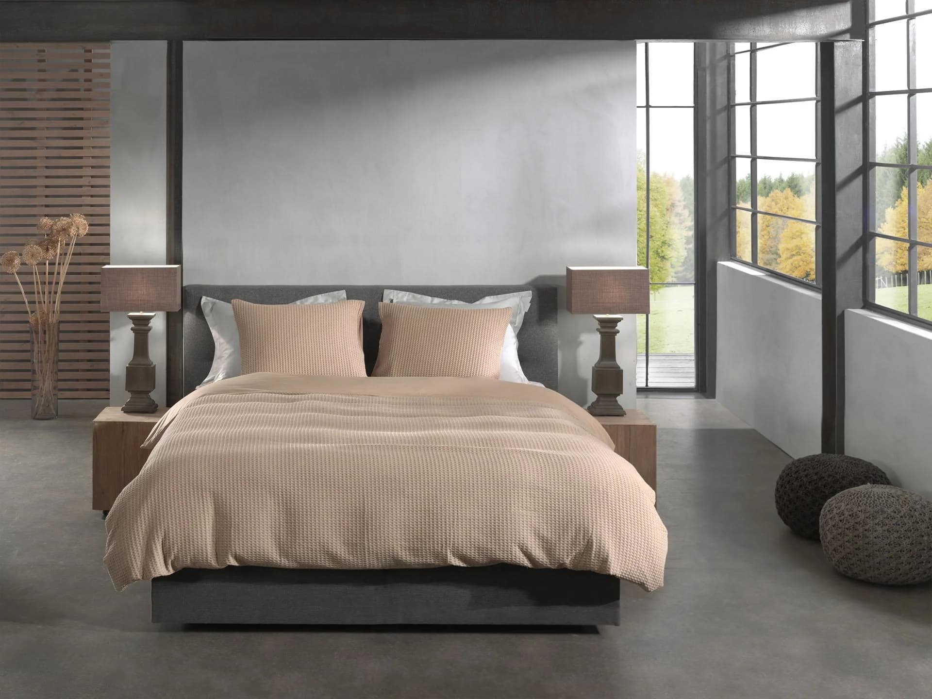 Wendebettwäsche HECKETT & LANE Vafala Pale Khaki 100% Baumwolle