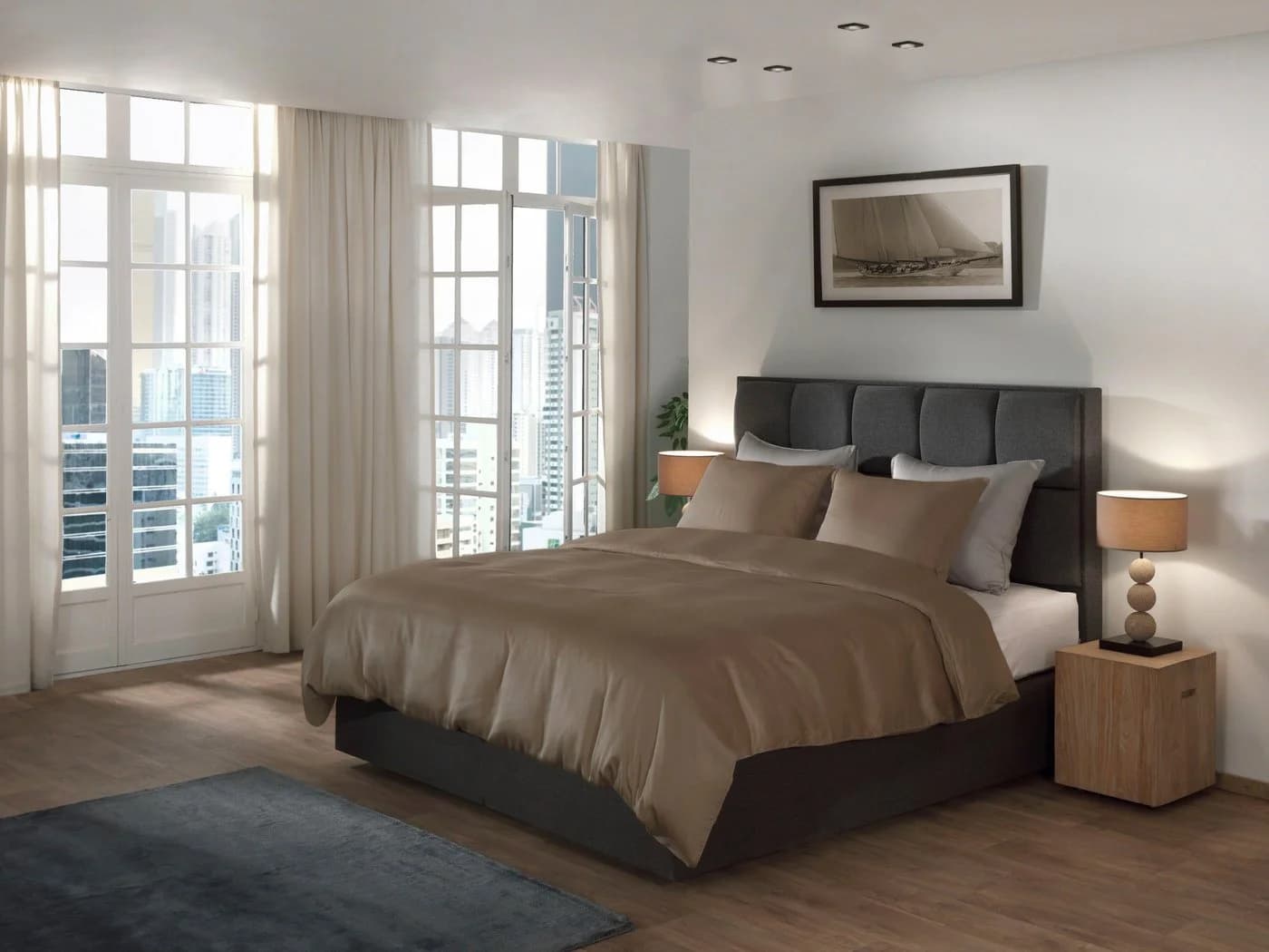 Bettwäsche YELLOW Suite-New-York Beige Lyocell
