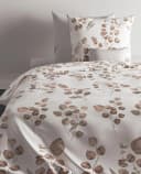Heckett and Lane Bettwäsche NOVI Beige Weiß Baumwolle Bild 1