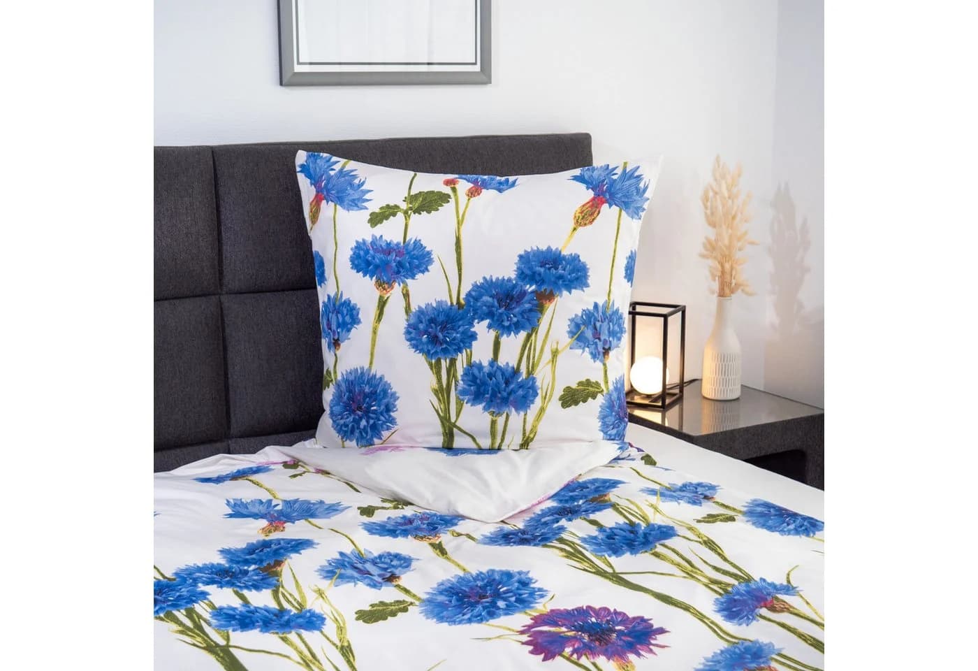 ZO HOME Bettwäsche Renforcé 2-teilig Blaue Kornblumen - Bild 3