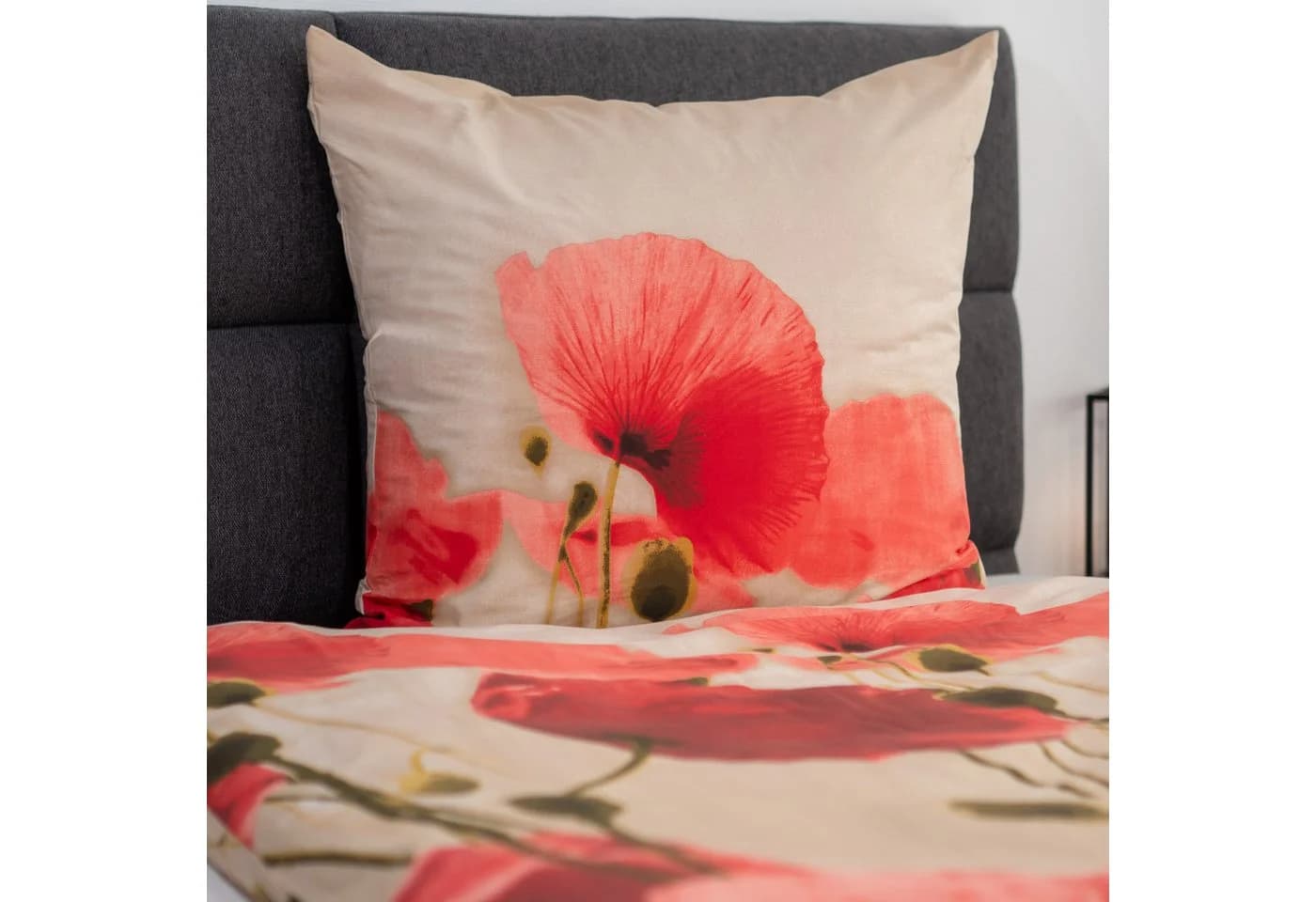 ZO HOME Bettwäsche Renforcé 2-teilig Mohnblumen Rosé - Bild 3