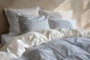 ZO HOME Baumwolle Bettwäsche 155x220 Powder Blue Punkte Bild 3