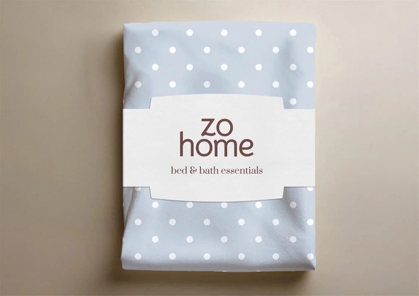 ZO HOME Baumwolle Bettwäsche 155x220 Powder Blue Punkte - Bild 4