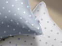 ZO HOME Baumwolle Bettwäsche 155x220 Powder Blue Punkte Bild 5