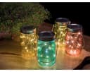 Lumineo Solar LED Gartenleuchte Glas 4 Farben 4 Stück Bild 3