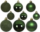Kaemingk Weihnachtskugeln Kunststoff Mix 4-6cm 30er Set Piniengrün Bild 1
