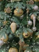 Kaemingk Weihnachtskugeln Kunststoff Mix 4-6cm 30er Set Piniengrün Bild 4