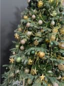 Kaemingk Weihnachtskugeln Kunststoff Mix 4-6cm 30er Set Piniengrün Bild 5