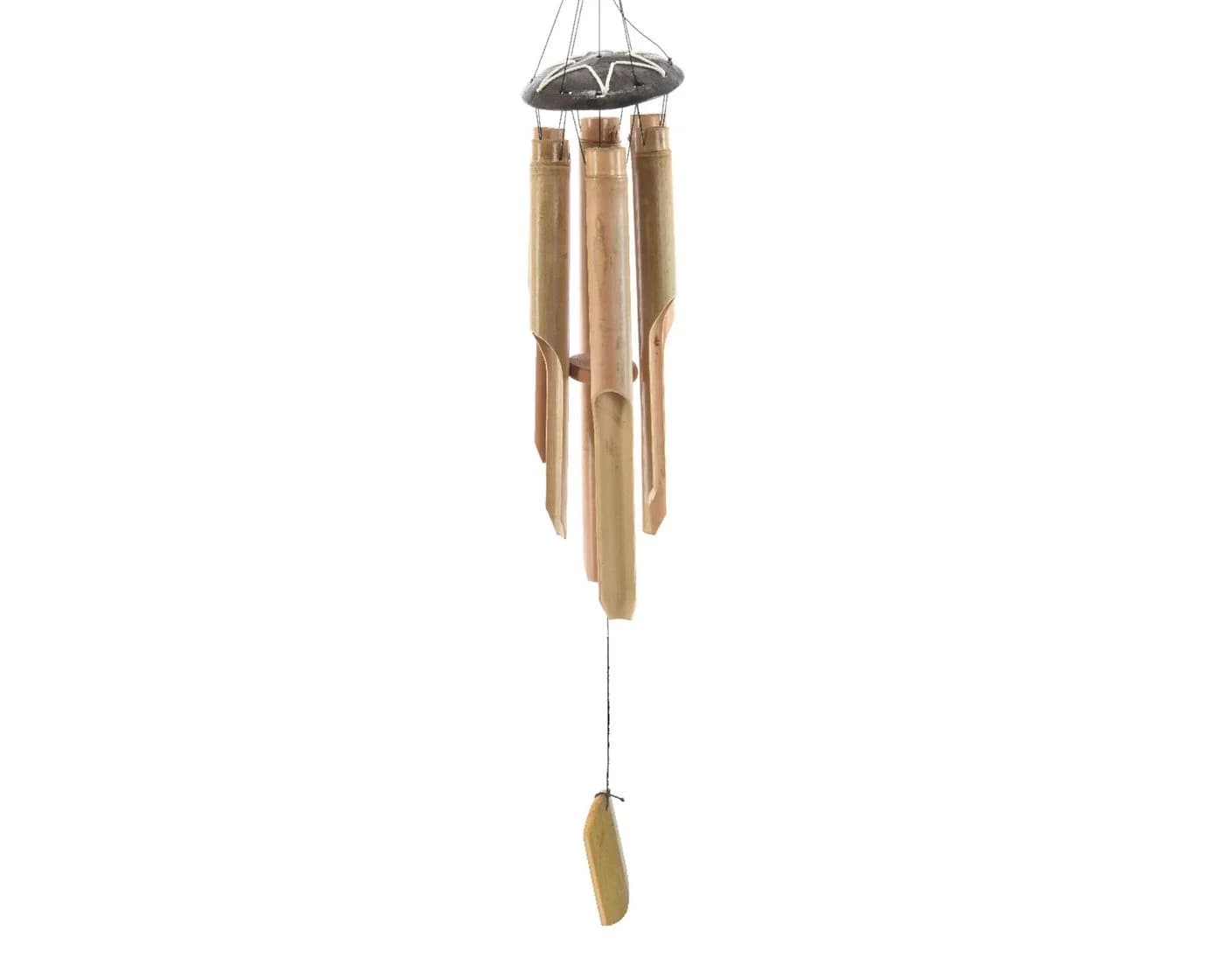 Decoris Windspiel Bambus Kokos Natur Braun