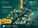 Lumineo LED-Lichterkette CLUSTER 448 LEDs Schwarz Dimmbar Timer IP44 Bild 2
