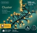 Lumineo LED-Lichterkette CLUSTER 588 LED 5,5 m klassisch warm, schwarz, dimmbar, 8h-Timer, + 5 m Zuleitung Bild 2