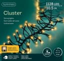 Lumineo LED-Lichterkette CLUSTER 1128 LED 10,5 m Schwarz Dimmbar Timer Bild 2