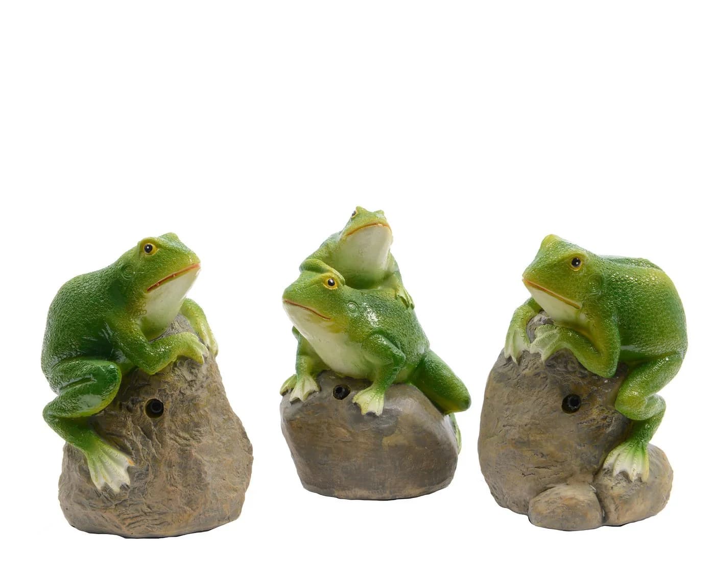 Decoris Frosch Dekofigur Keramik Grün mit Ton - Bild 2