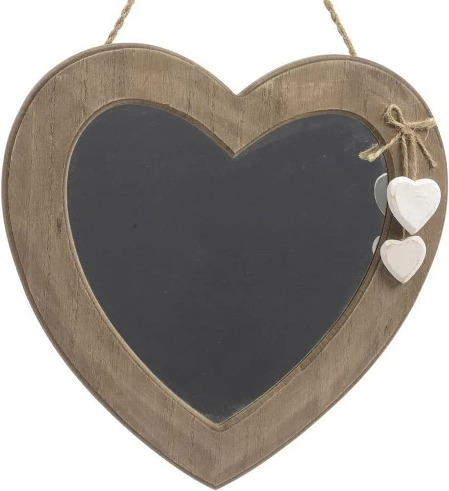 Kaemingk Wandspiegel Herzform Treibholz Shabby Chic