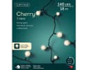 Lumineo LED-Lichterkette CHERRY 240 LEDs 18m Schwarz Warmweiß Timer IP44 Bild 1