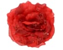 Kaemingk Kunstblume Rose auf Clip 14cm rot Bild 2