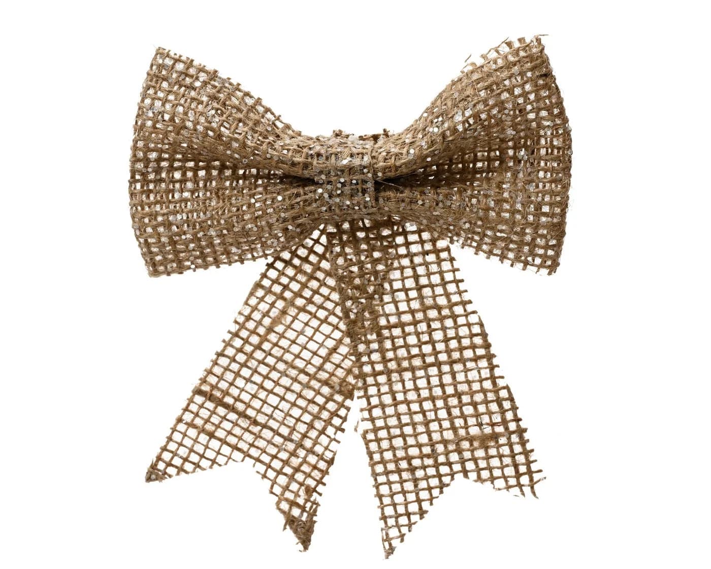 Kaemingk Weihnachtsbaumschleife 24cm Jute Optik Braun