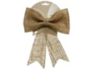Kaemingk Weihnachtsbaumschleife 24cm Jute Optik Braun Bild 2