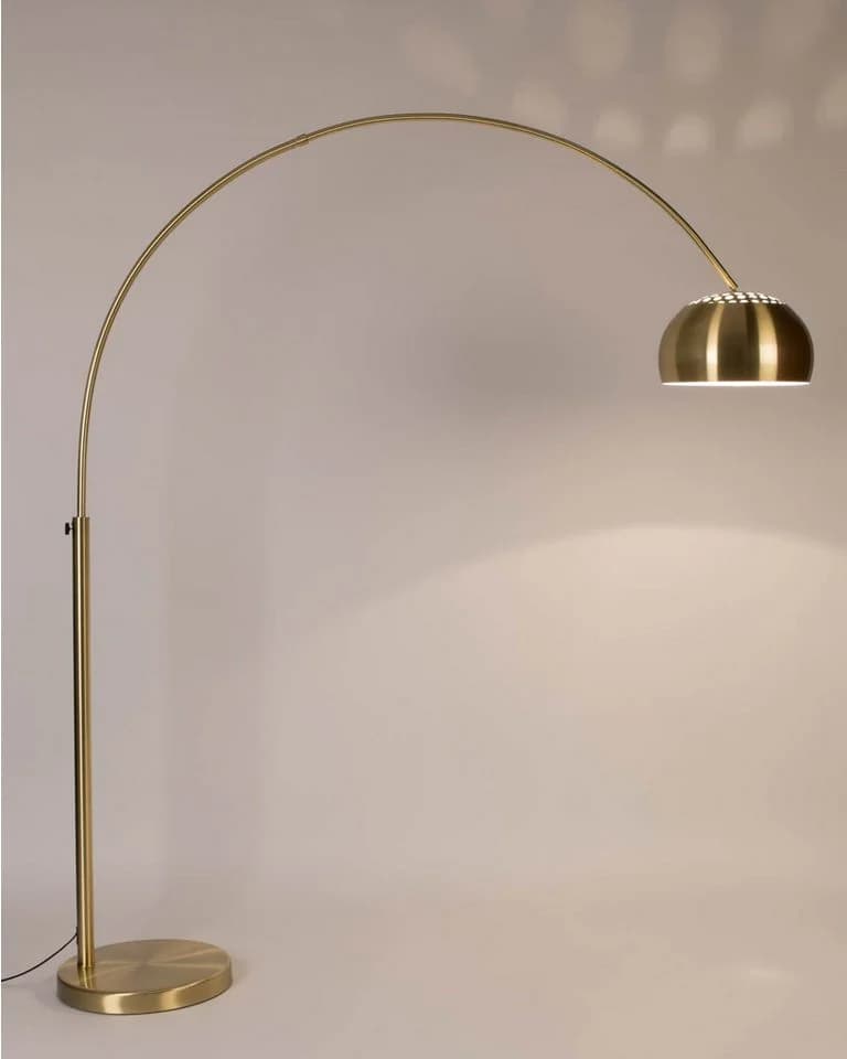 Zuiver Stehlampe Bogenlampe METAL BOW Messing Retro - Bild 3