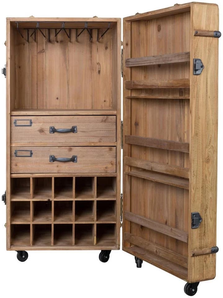 Dutchbone Weinschrank LICO Vintage Tannenholz