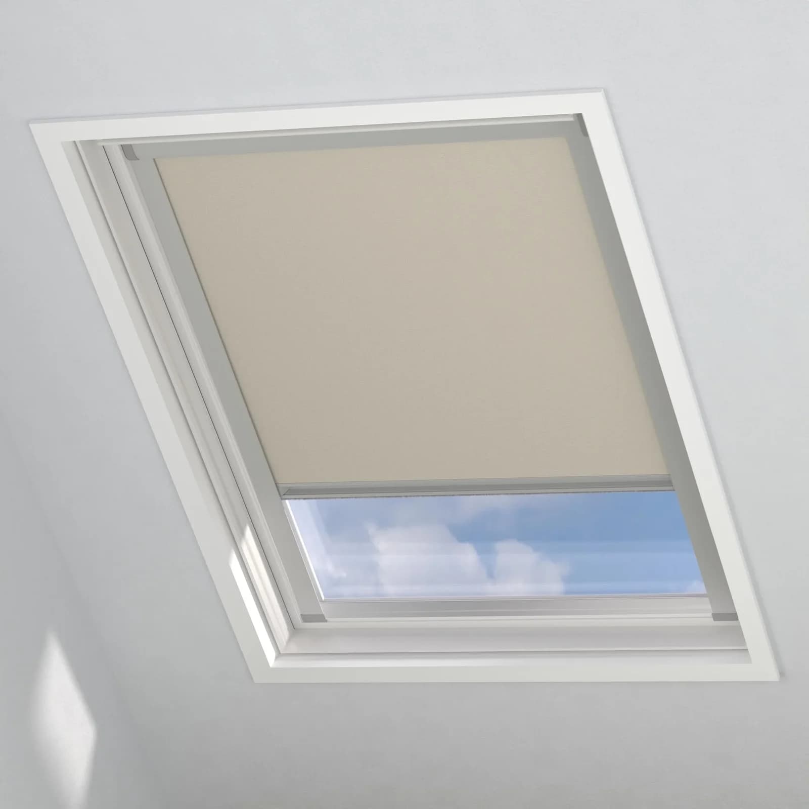 MY HOME Sky-Dachfensterrollo Verdunkelung Sand Aluminium SK10