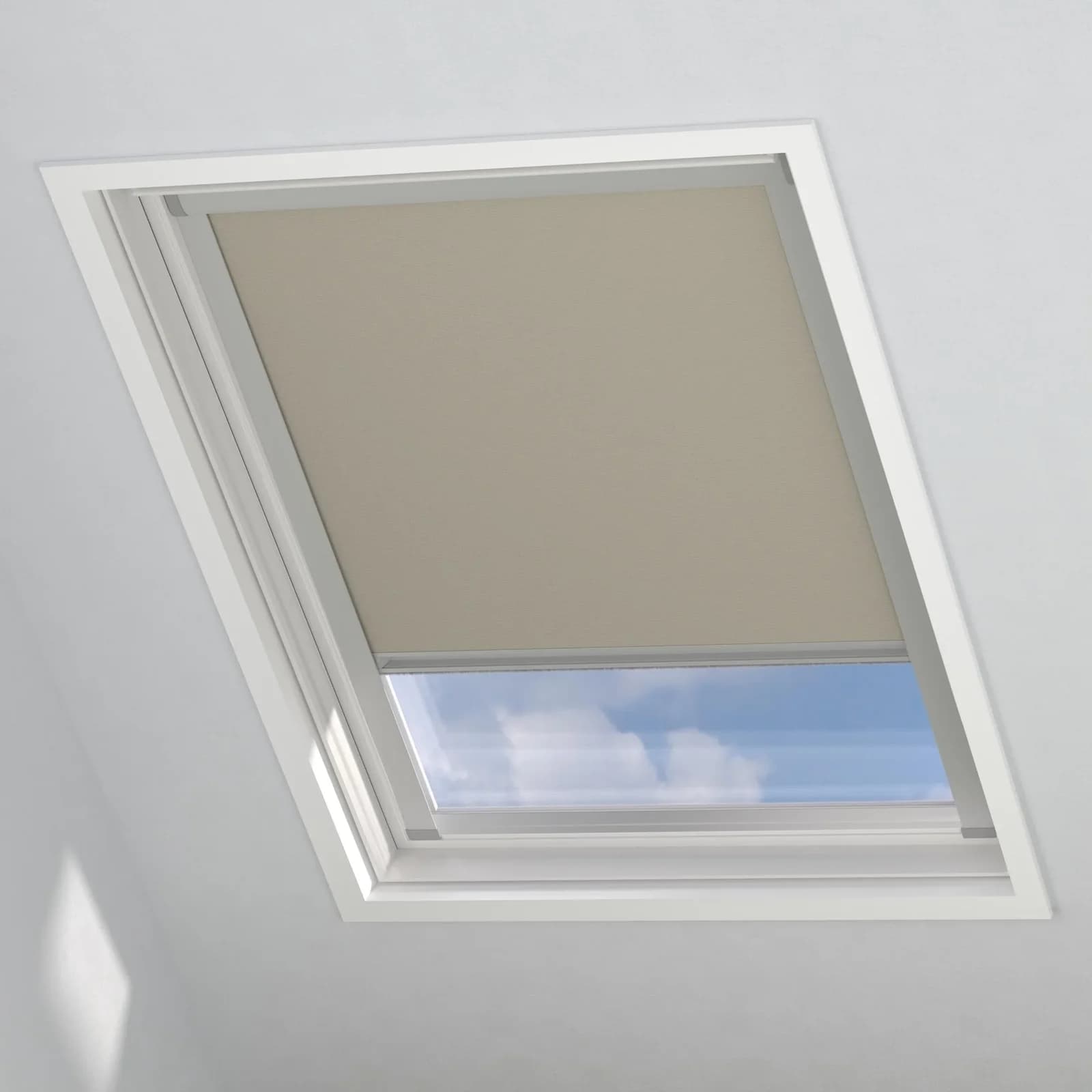 MY HOME Sky-Dachfensterrollo Verdunkelung Aluminium Polyester Taupe F06