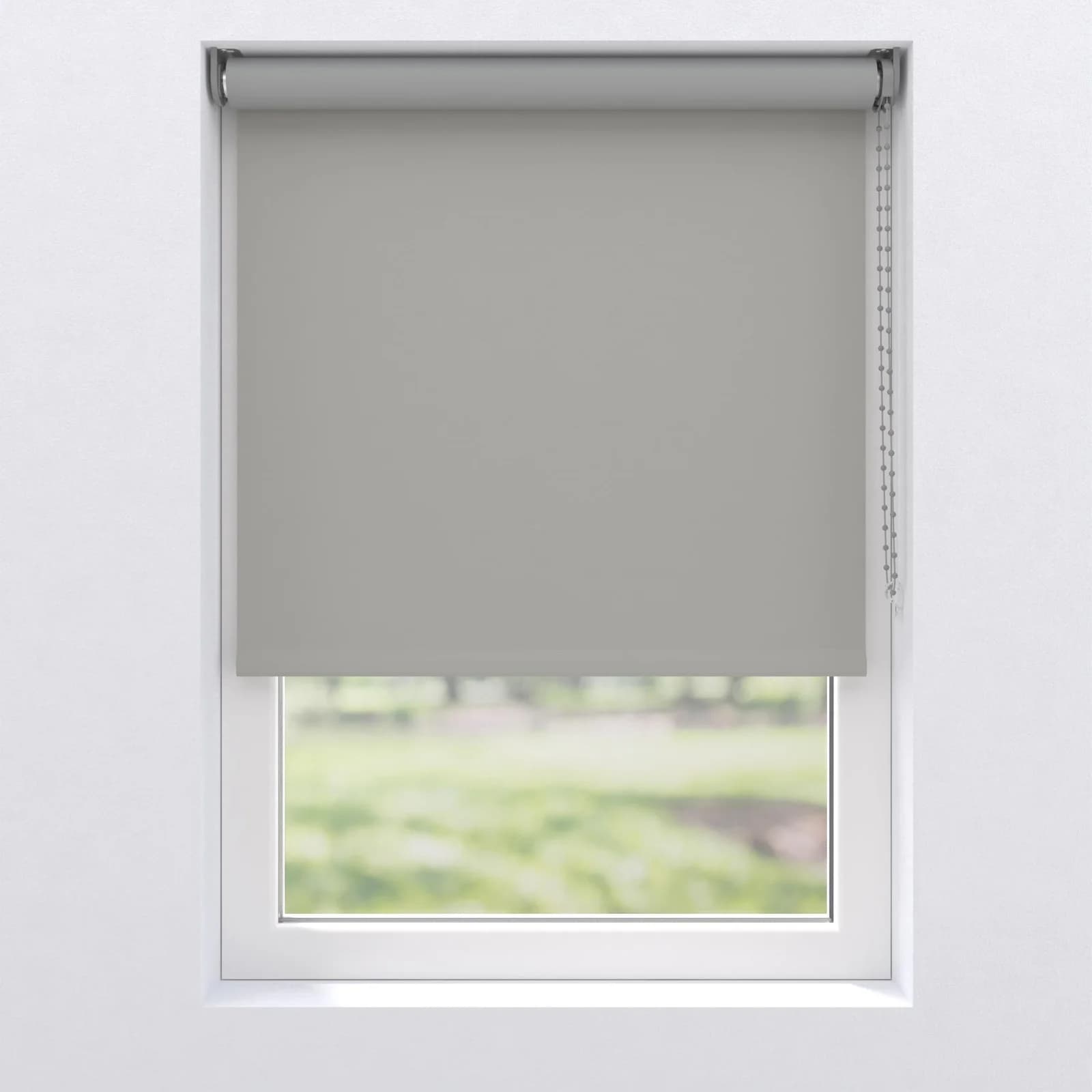 MY HOME Verdunklungsrollo Bern Grau Klemmfix 190x190 cm
