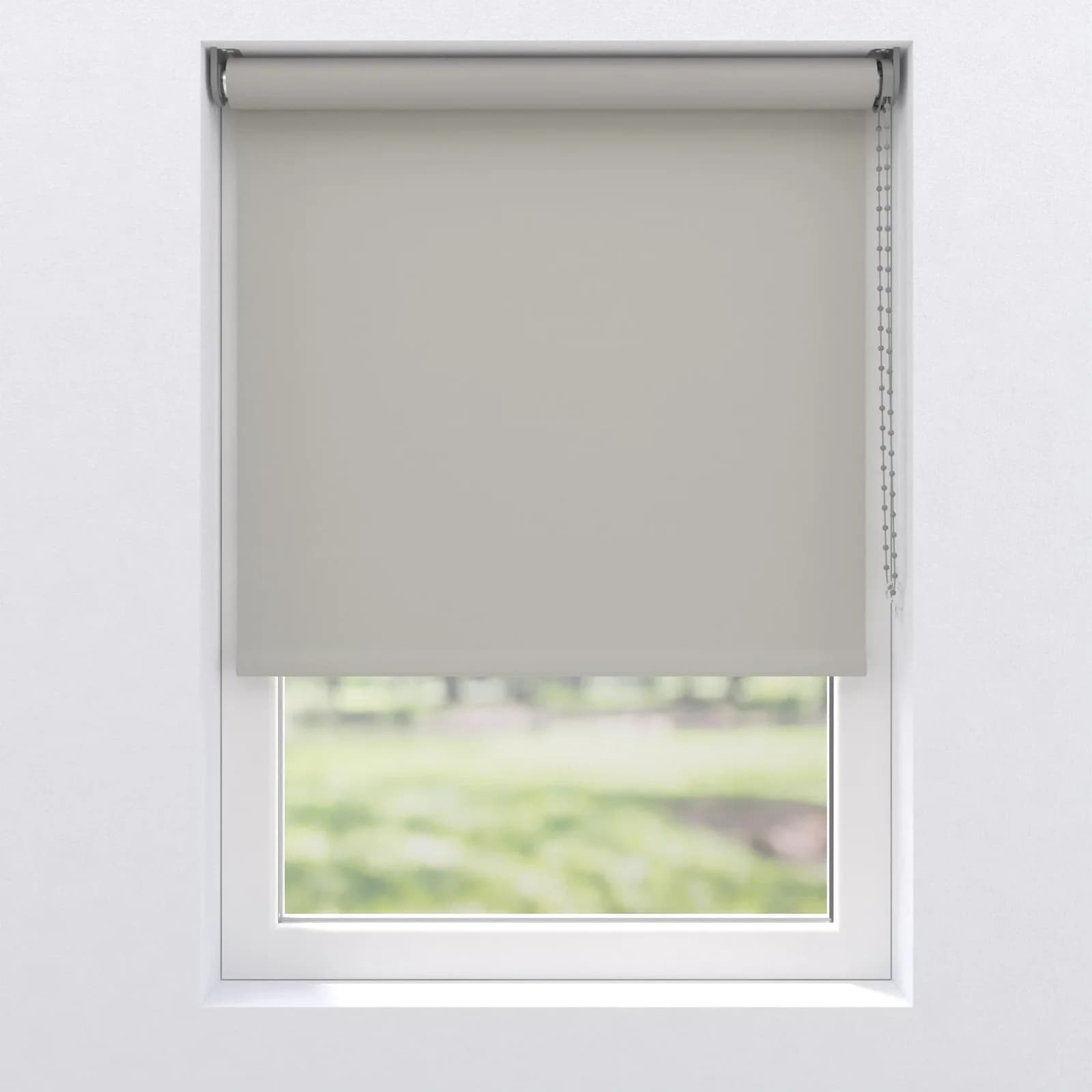 MY HOME Verdunklungsrollo Bern Klemmfix Hellgrau Polyester